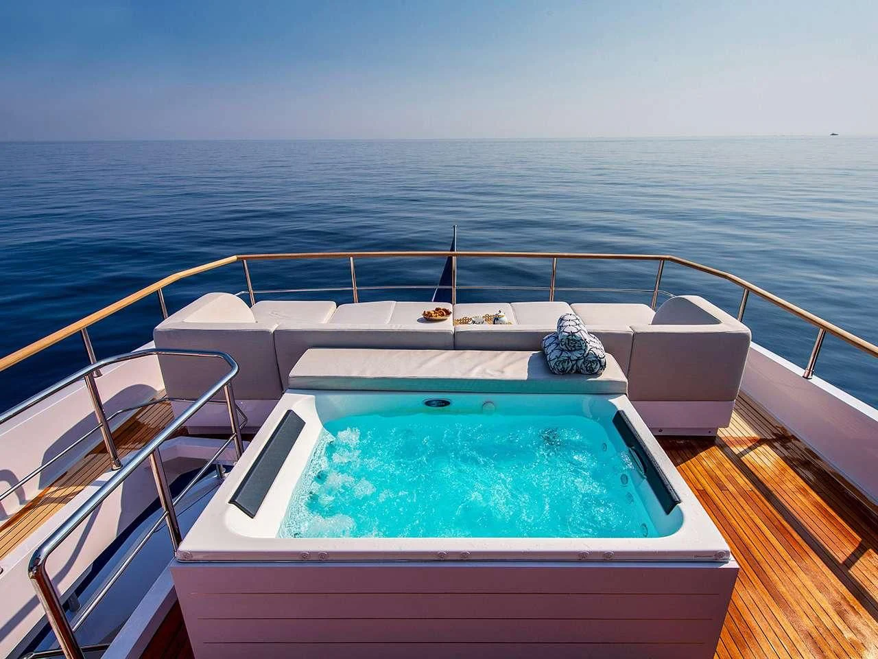 a boat on the water aboard ANGIOLA Yacht for Sale