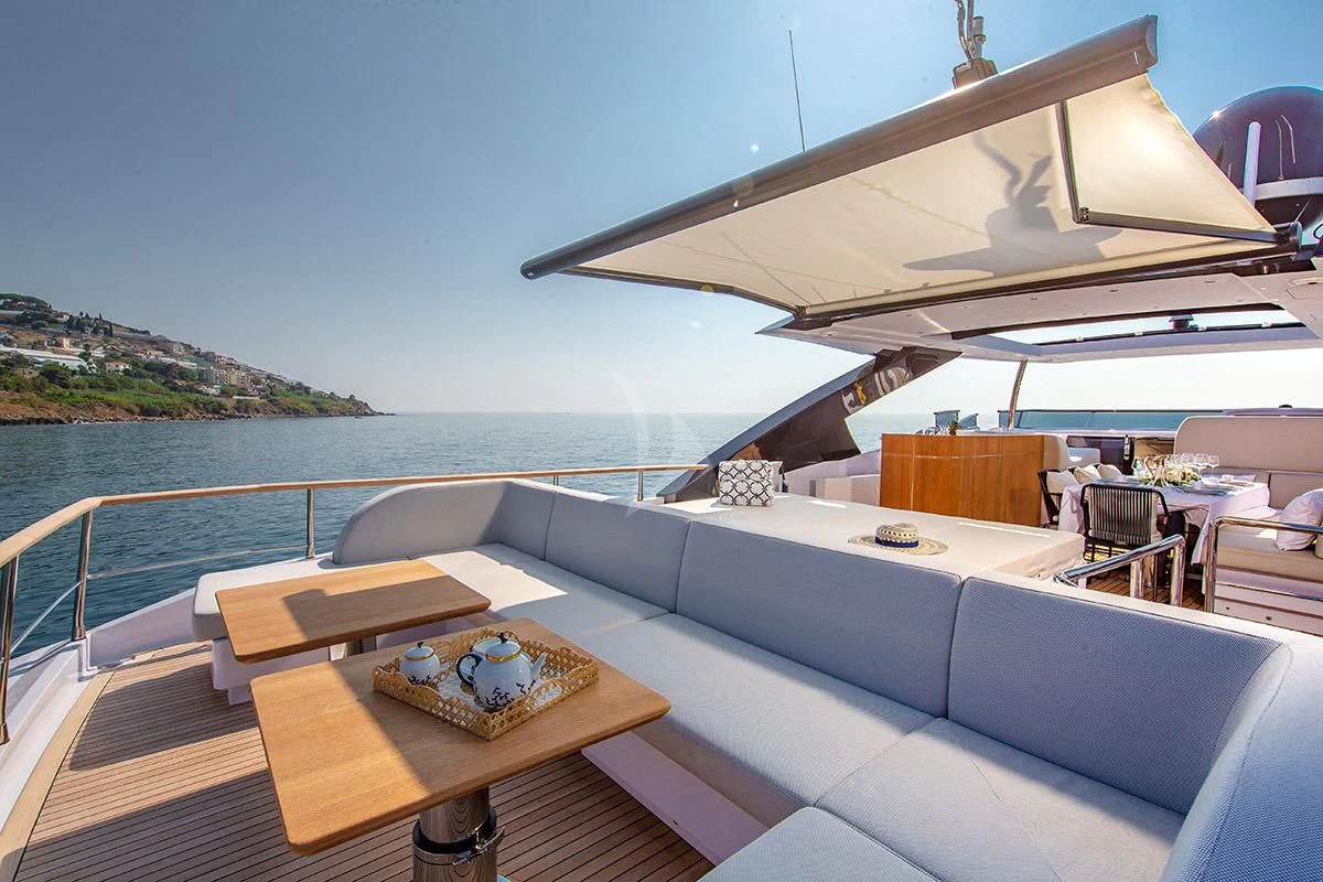 a boat on the water aboard ANGIOLA Yacht for Sale