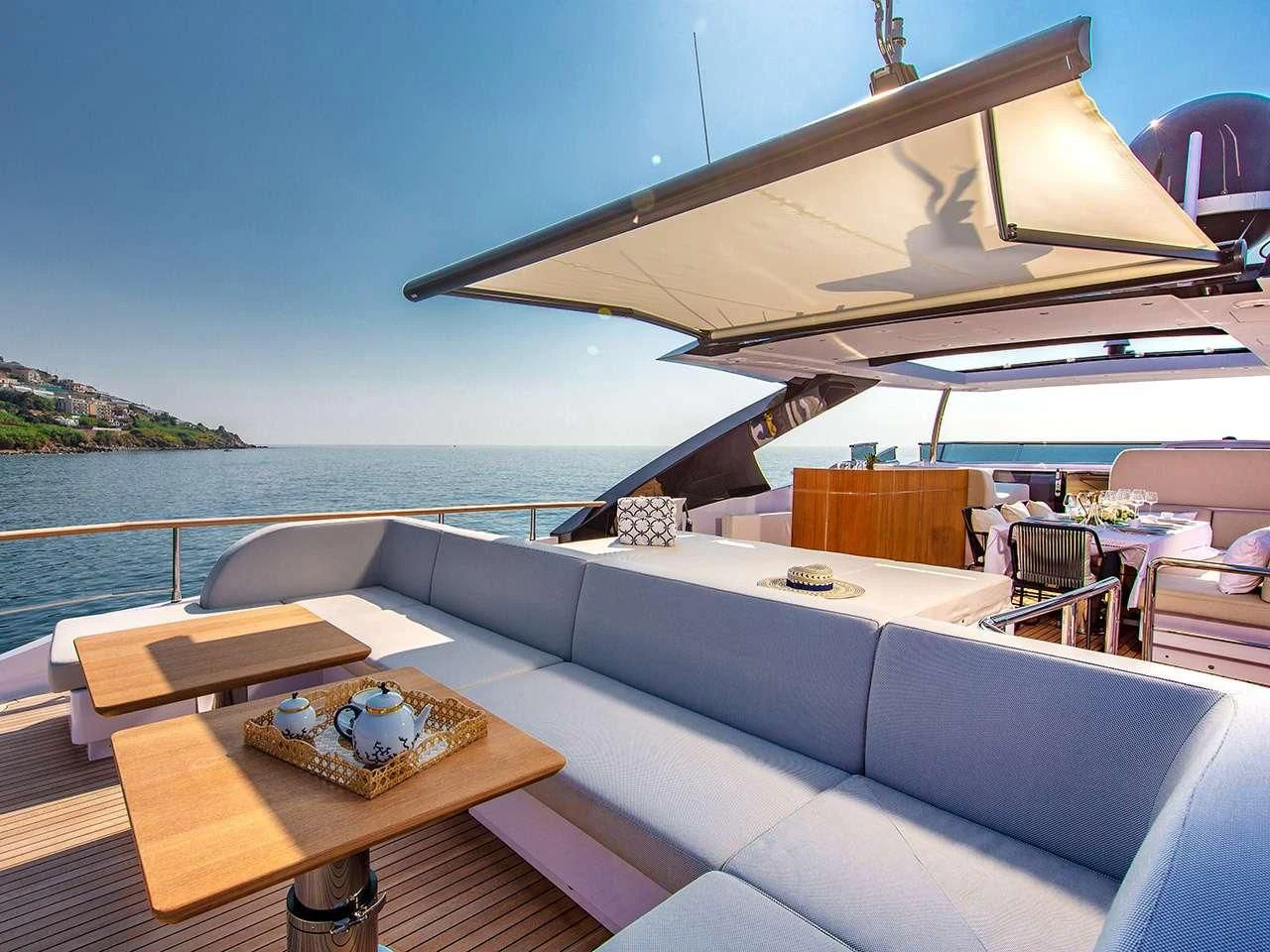 a boat on the water aboard ANGIOLA Yacht for Sale