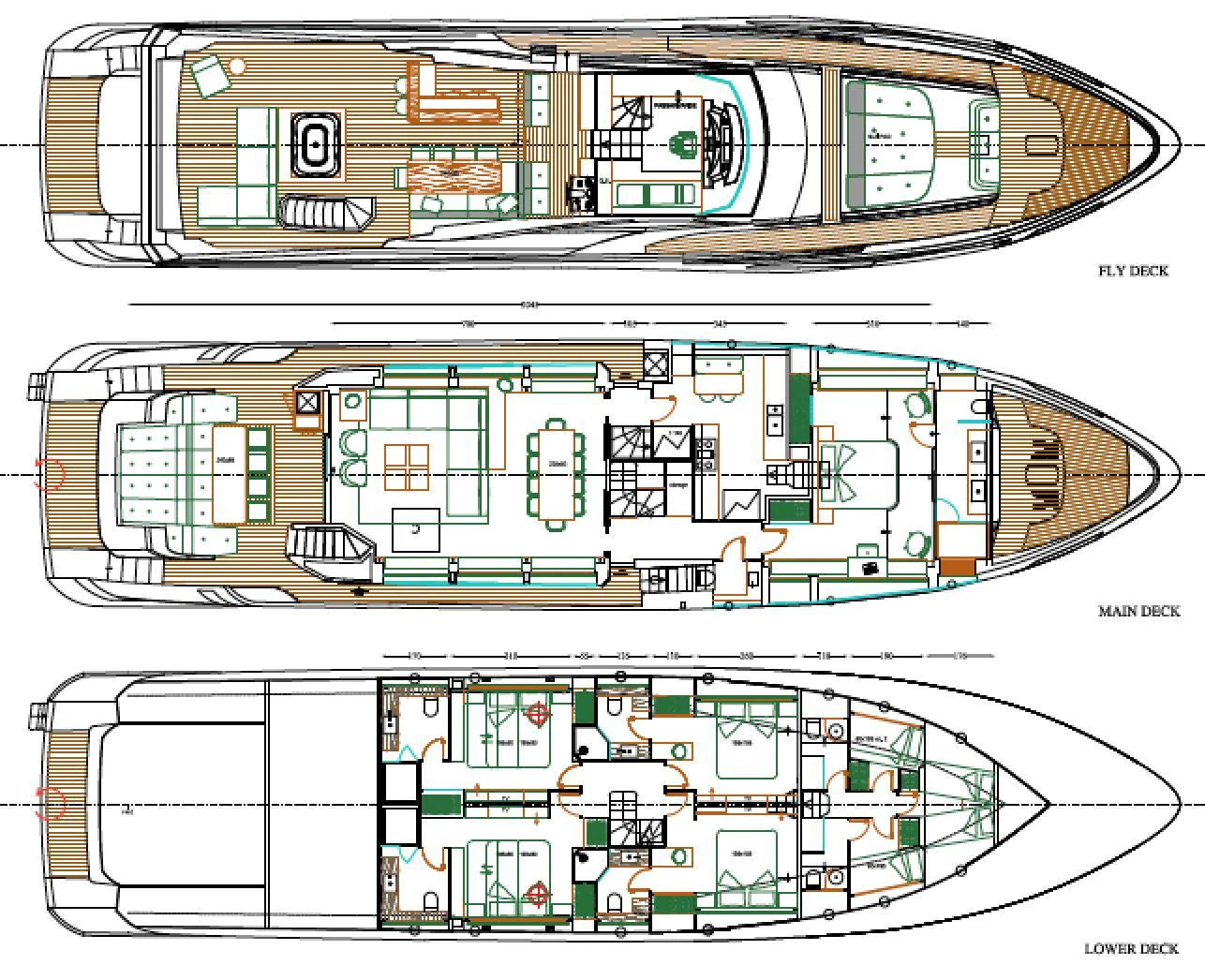 diagram aboard ANGIOLA Yacht for Sale