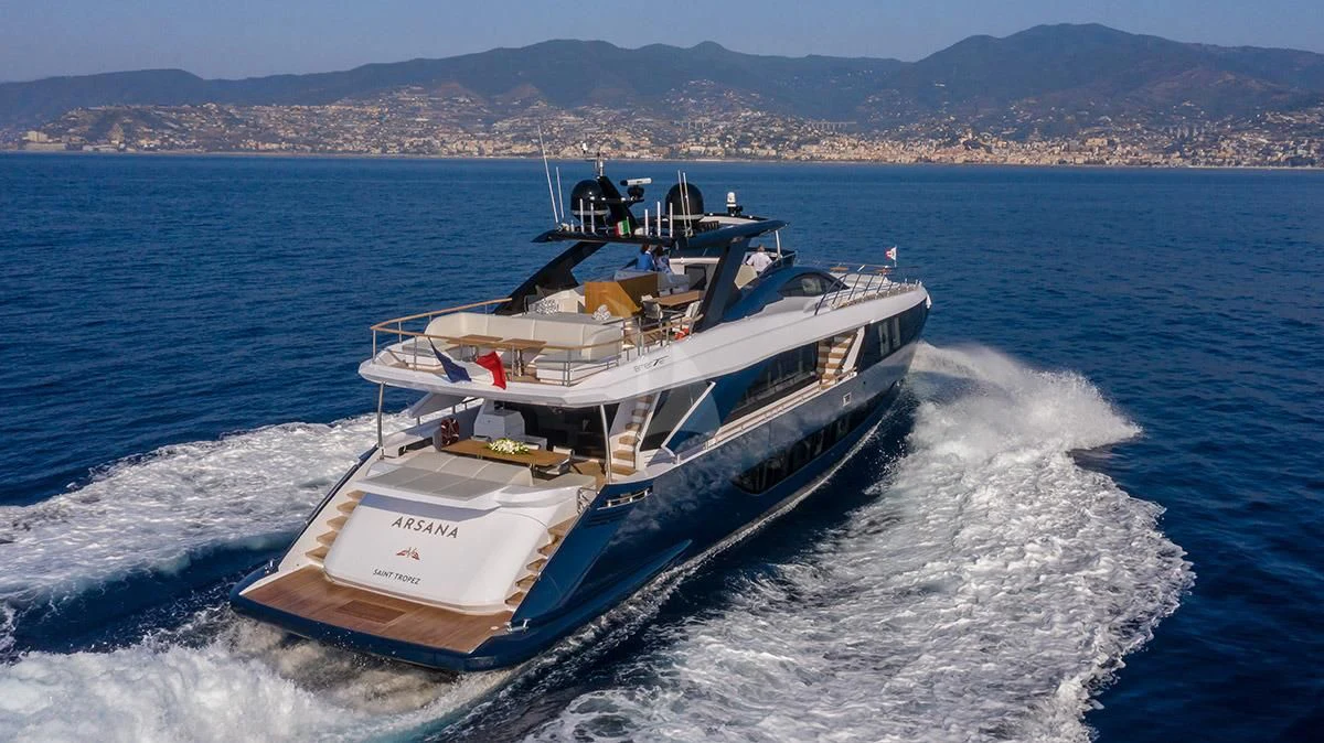 a boat on the water aboard ANGIOLA Yacht for Sale
