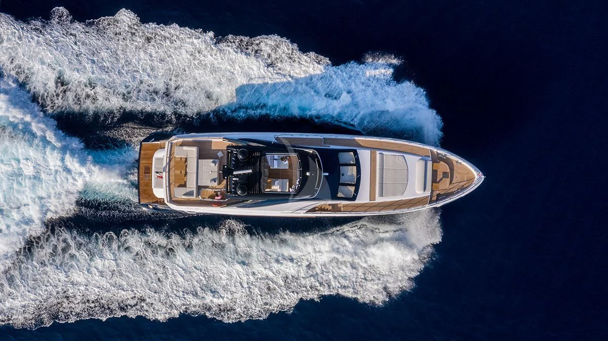 a space ship above the clouds aboard ANGIOLA Yacht for Sale
