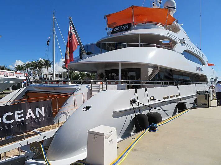 a boat on a trailer aboard ARTISA Yacht for Sale