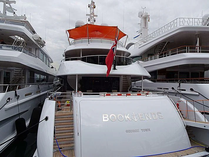 a boat with a red stripe aboard ARTISA Yacht for Sale