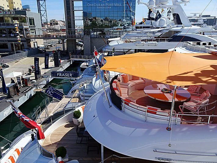 a group of boats docked aboard ARTISA Yacht for Sale