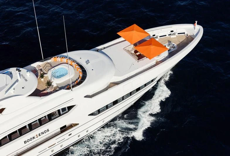 a space shuttle on the water aboard ARTISA Yacht for Sale