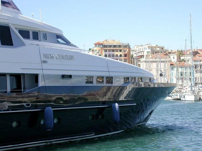 a boat in the water aboard PROMETHEUS I Yacht for Charter