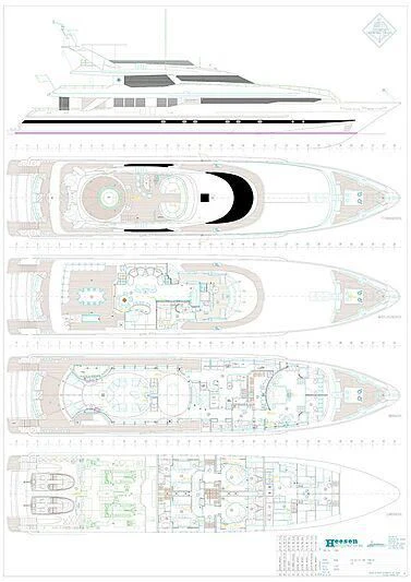 diagram aboard PROMETHEUS I Yacht for Charter