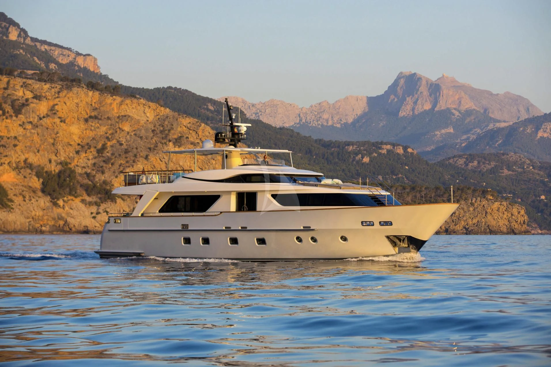 a boat on the water aboard VALENTINA II Yacht for Sale