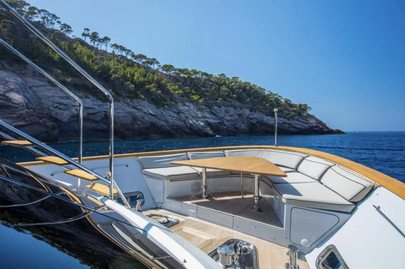 a boat is parked on the shore aboard VALENTINA II Yacht for Sale