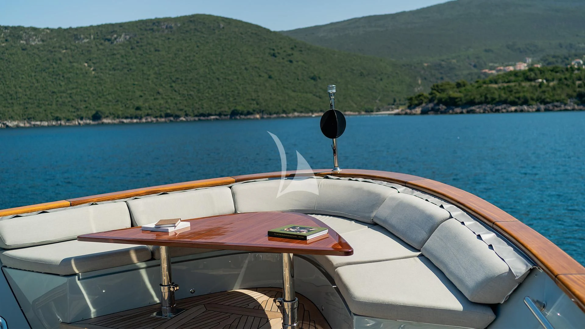 a boat on the water aboard VALENTINA II Yacht for Sale