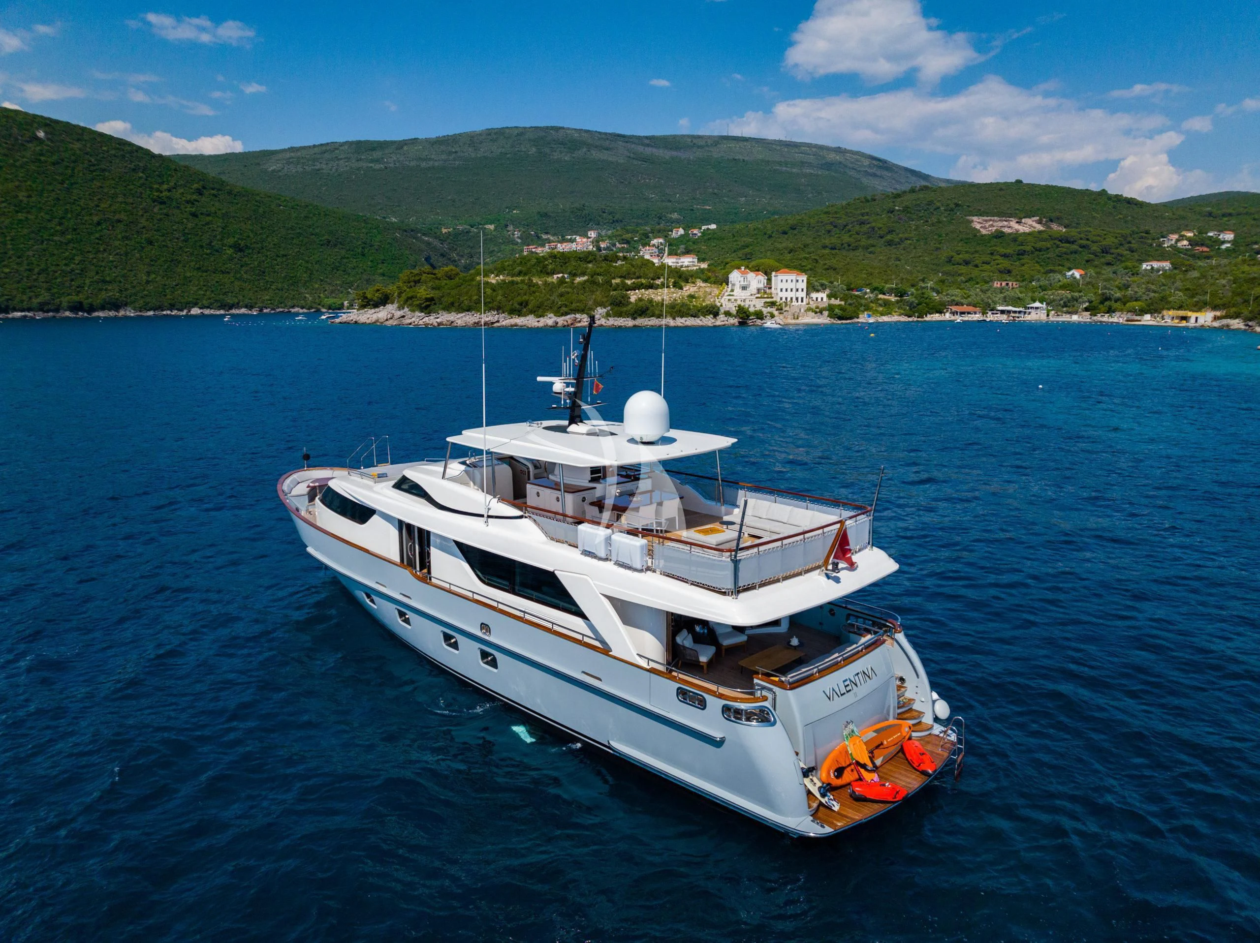 a boat in the water aboard VALENTINA II Yacht for Sale