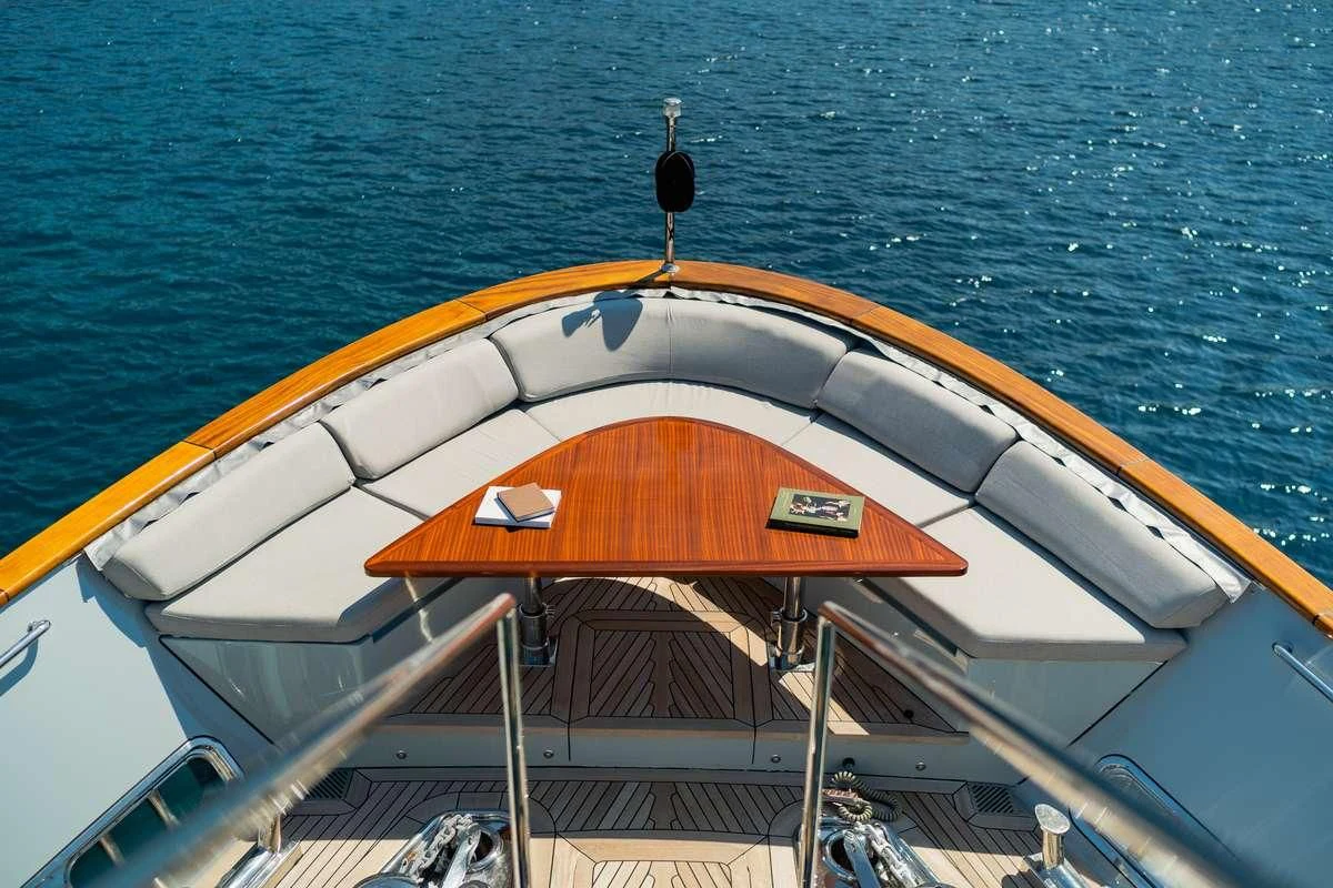a boat on the water aboard VALENTINA II Yacht for Sale