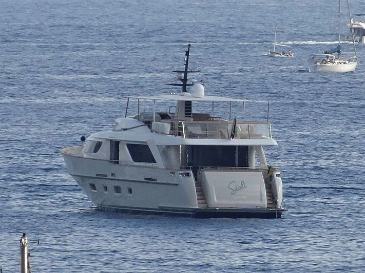 a boat in the water aboard VALENTINA II Yacht for Sale