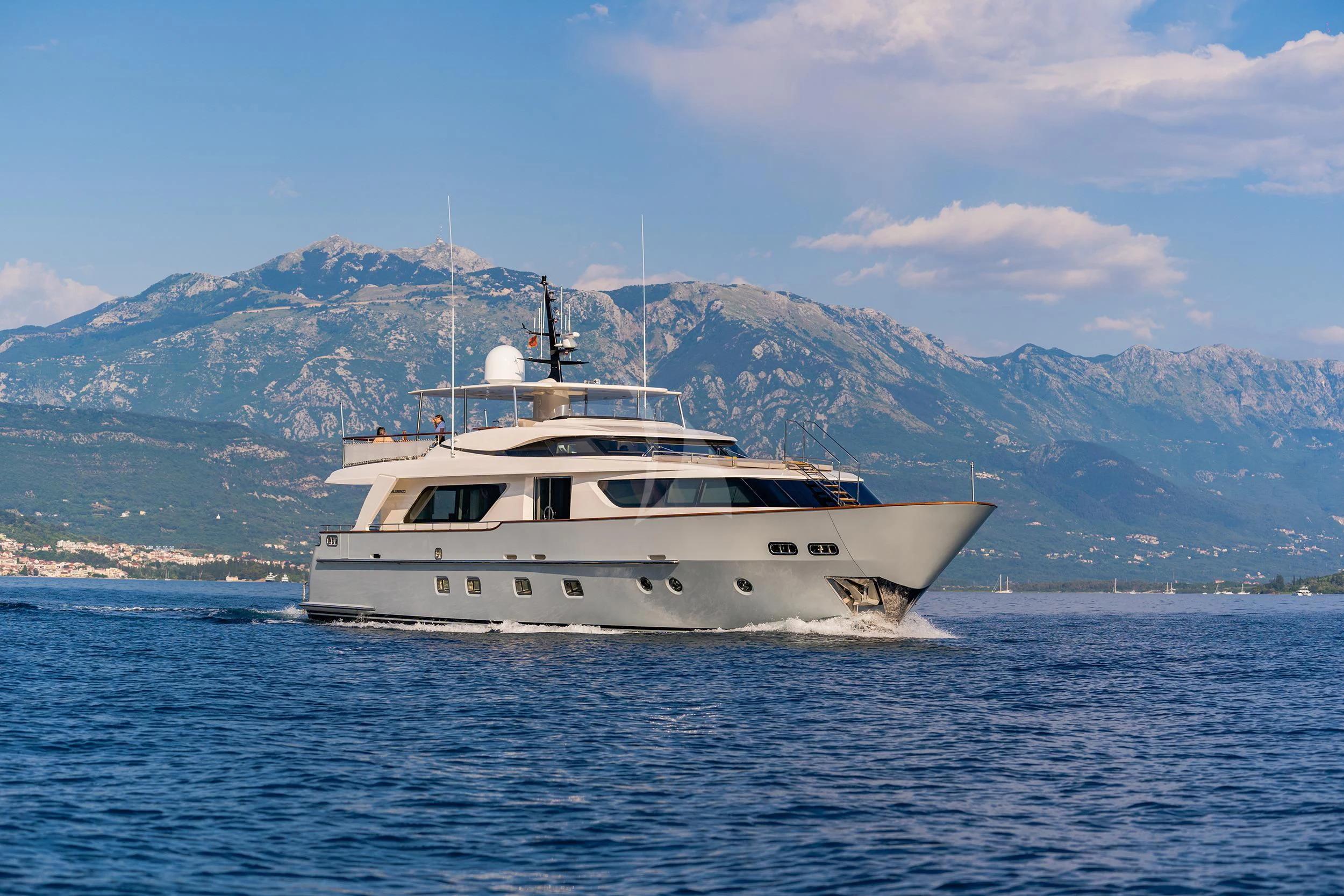 a boat in the water aboard VALENTINA II Yacht for Sale