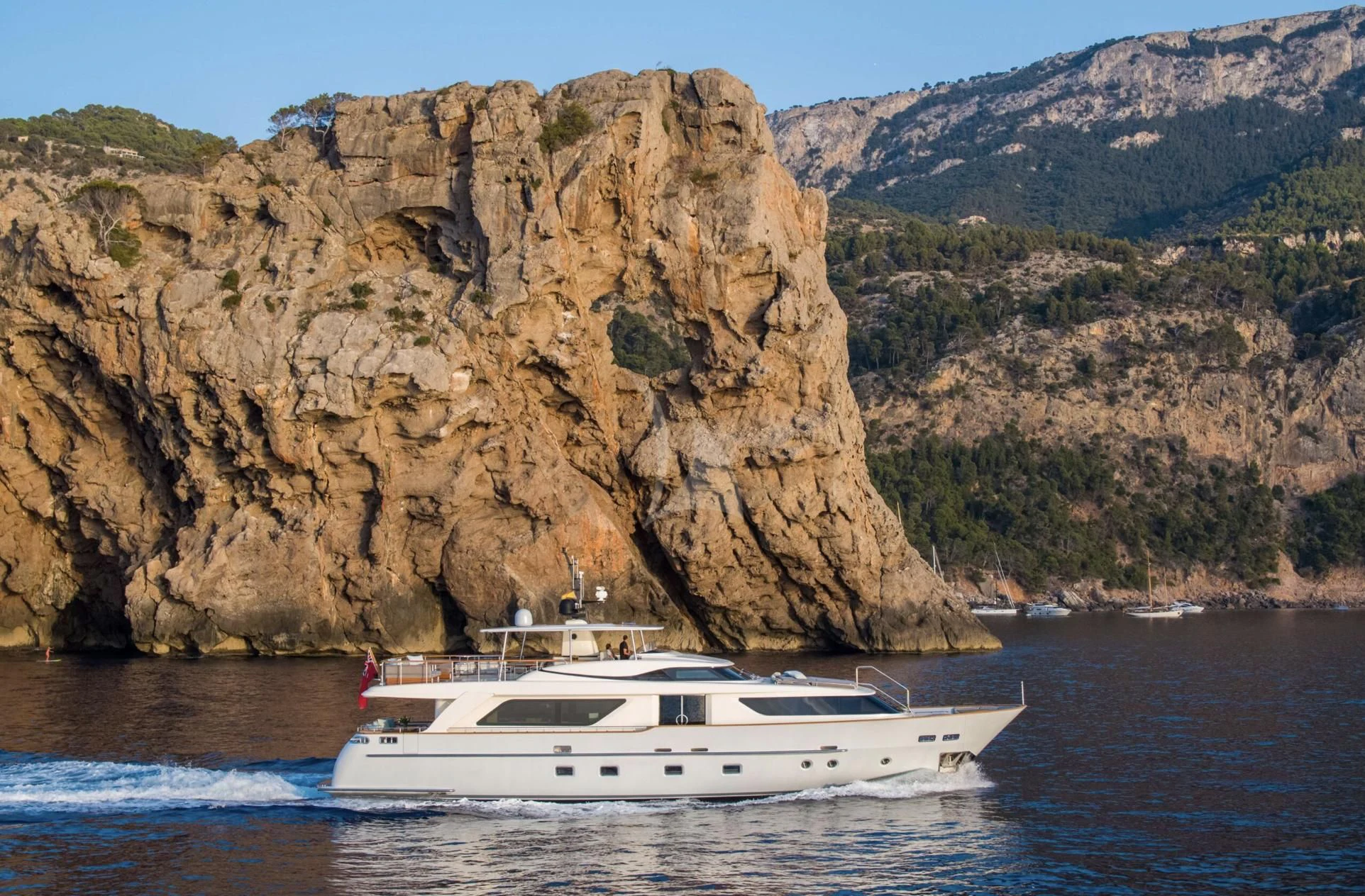 a boat in the water aboard VALENTINA II Yacht for Sale