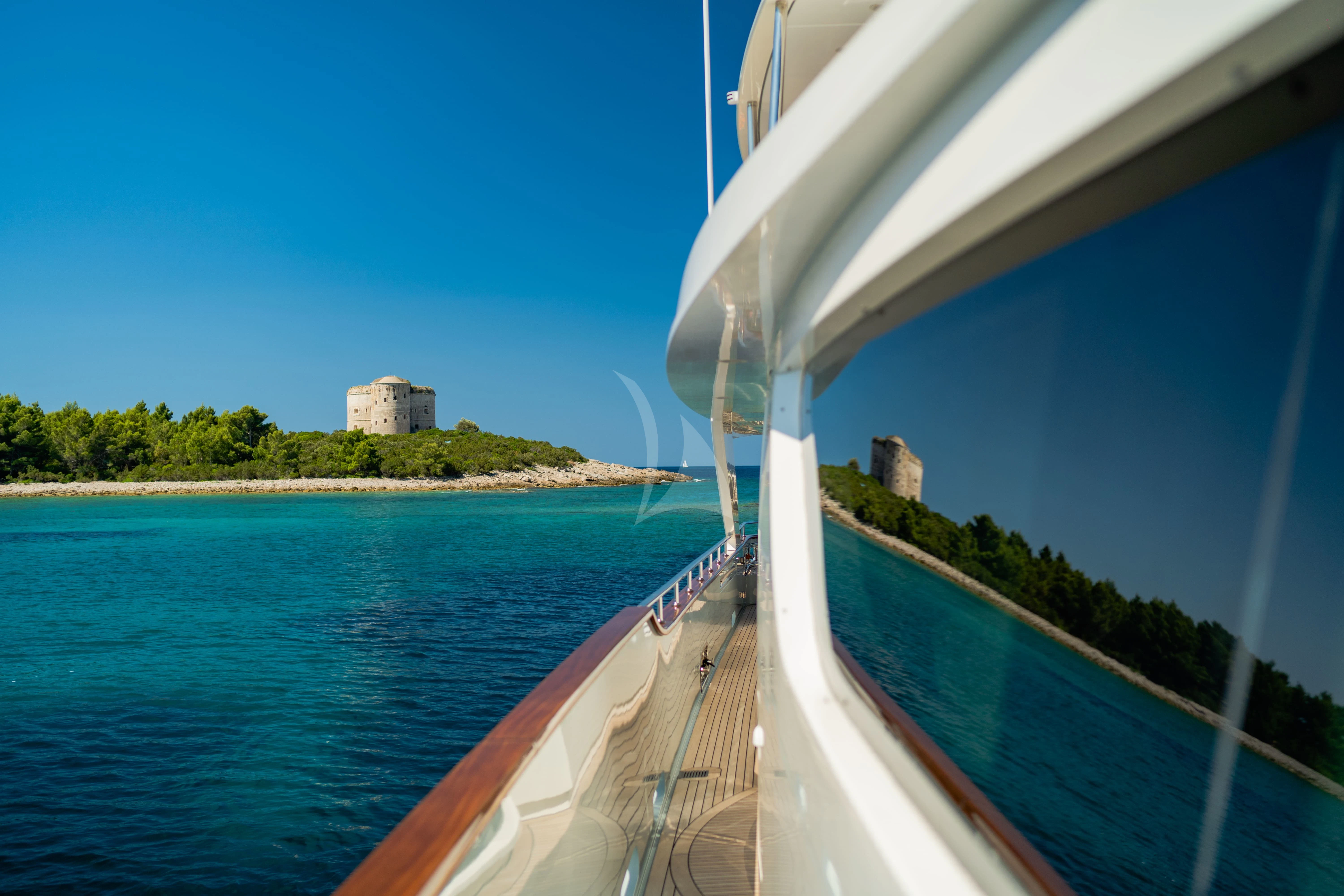 a boat on the water aboard VALENTINA II Yacht for Sale