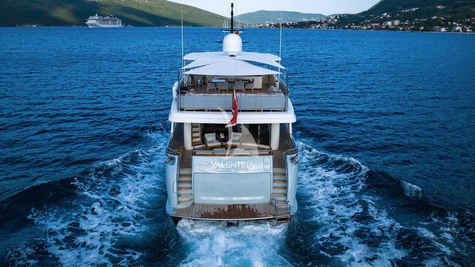 a boat on the water aboard VALENTINA II Yacht for Sale