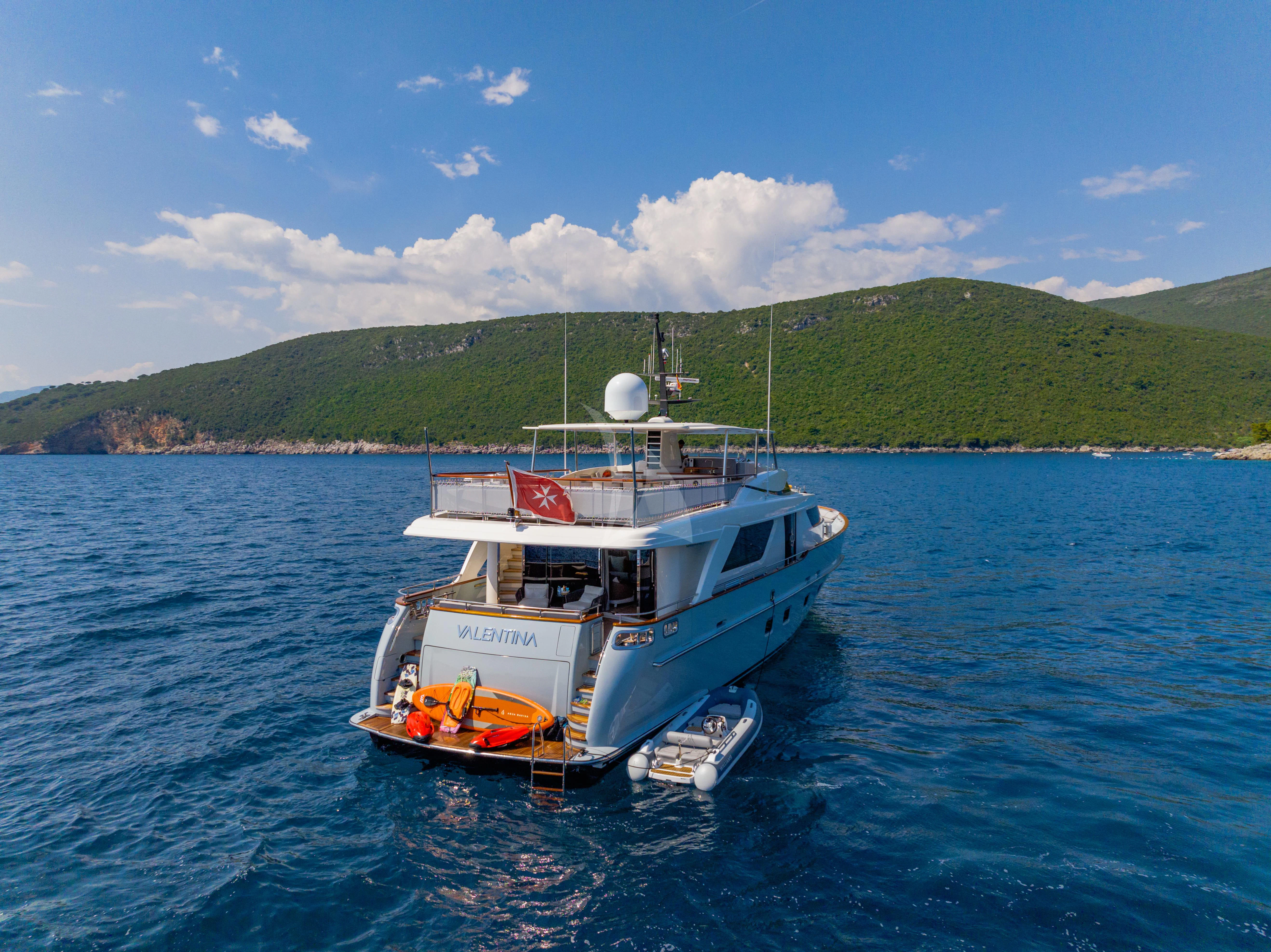 a boat in the water aboard VALENTINA II Yacht for Sale