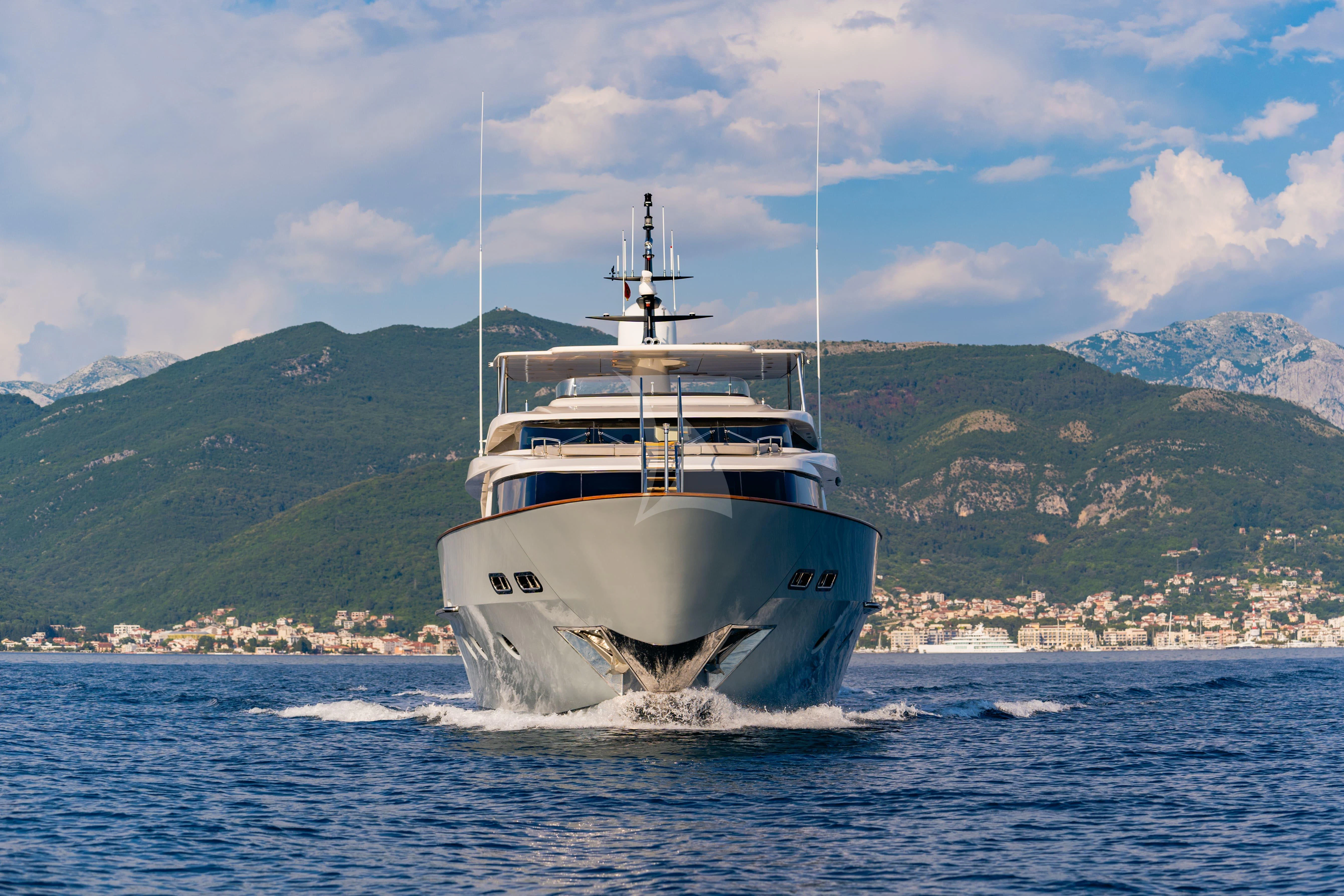a boat on the water aboard VALENTINA II Yacht for Sale