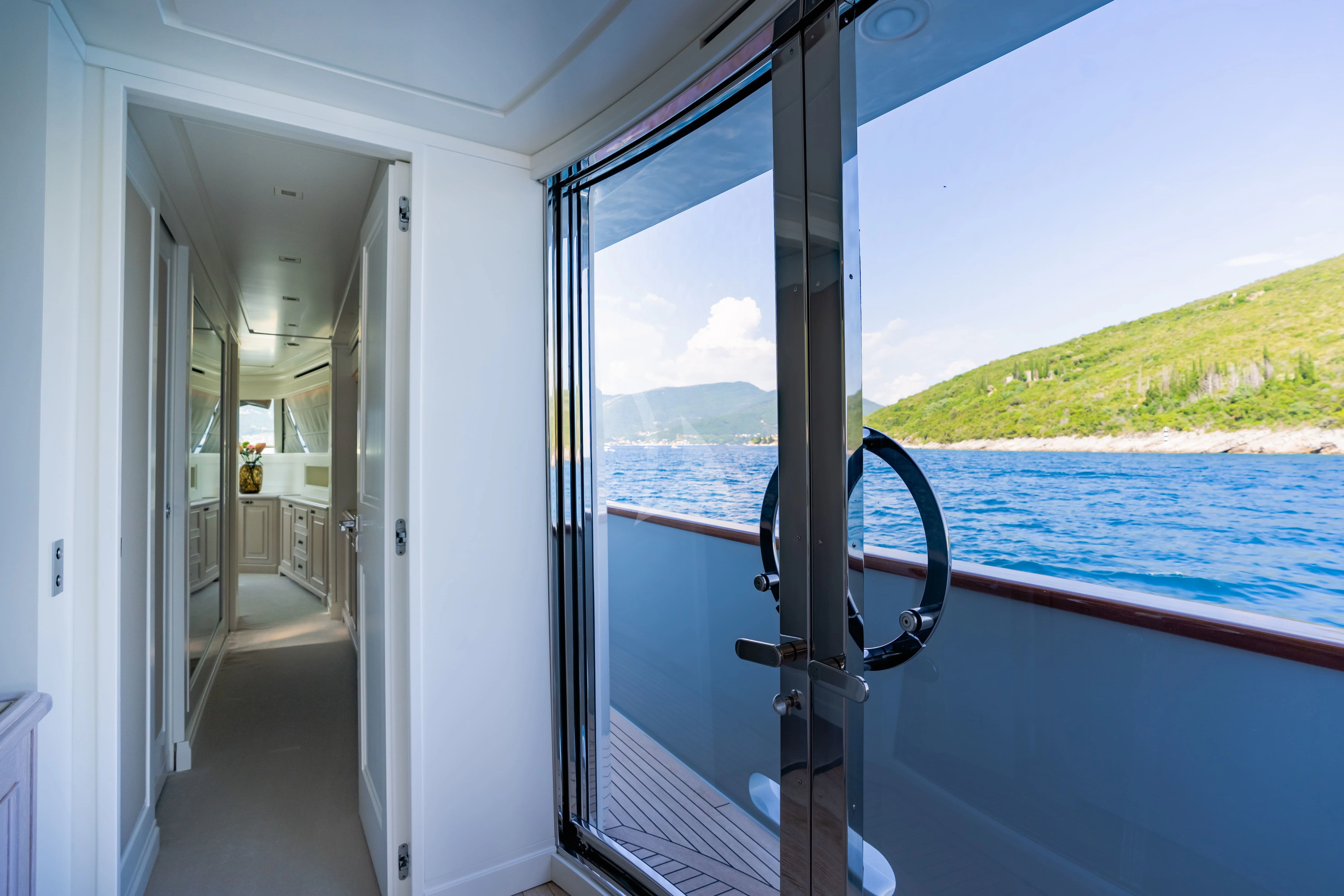 a boat on the water aboard VALENTINA II Yacht for Sale