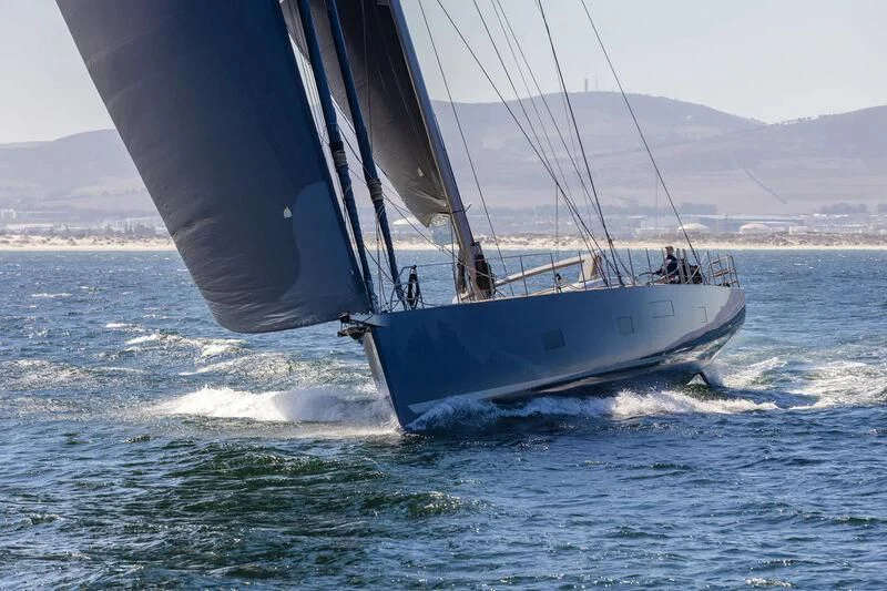 a sailboat on the water aboard LIBERTY SQUARED Yacht for Sale