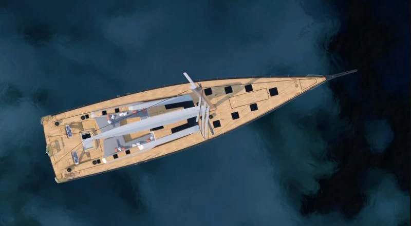 a boat in the water aboard LIBERTY SQUARED Yacht for Sale