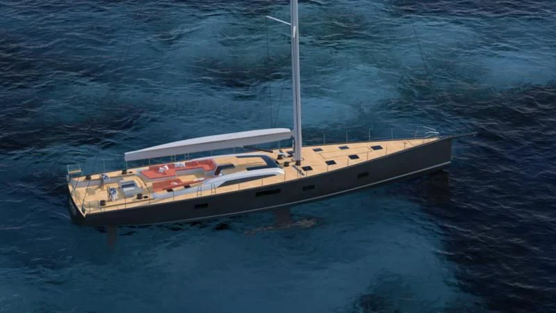 a boat on the water aboard LIBERTY SQUARED Yacht for Sale