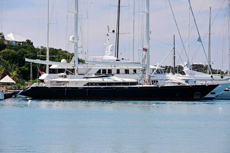a boat in the water aboard VICTORIA A Yacht for Charter