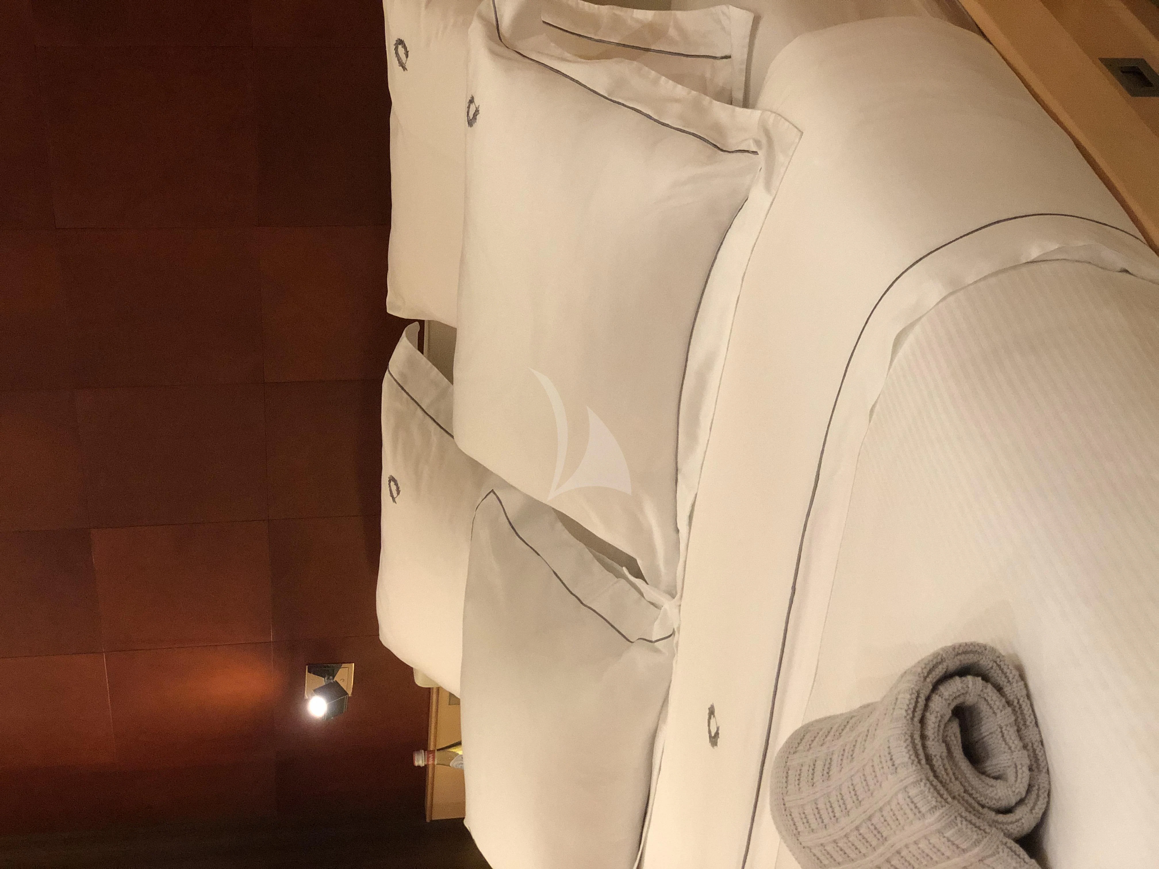 a pair of white shoes aboard VICTORIA A Yacht for Charter