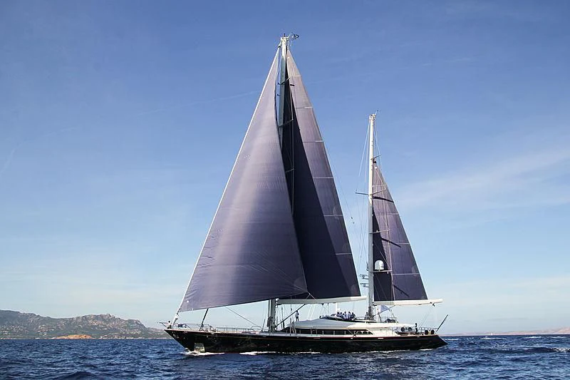 a sailboat on the water aboard VICTORIA A Yacht for Charter