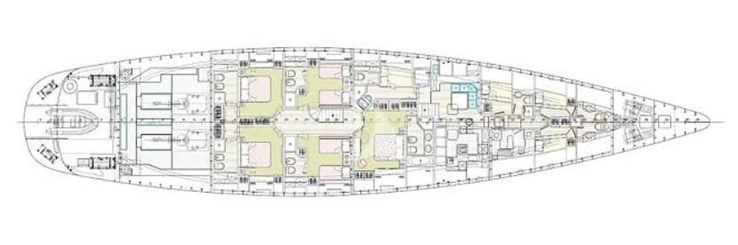 diagram aboard VICTORIA A Yacht for Charter