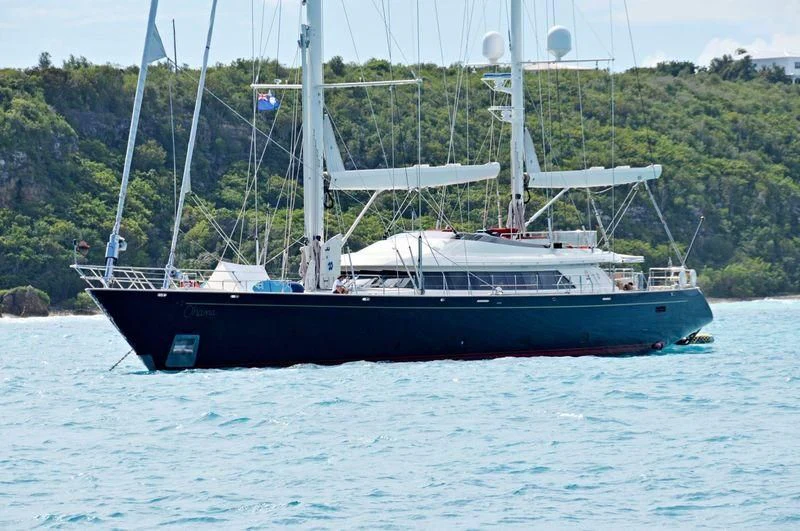 a boat in the water aboard VICTORIA A Yacht for Charter