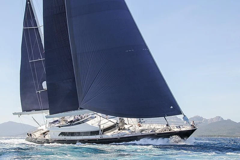 a sailboat on the water aboard VICTORIA A Yacht for Charter