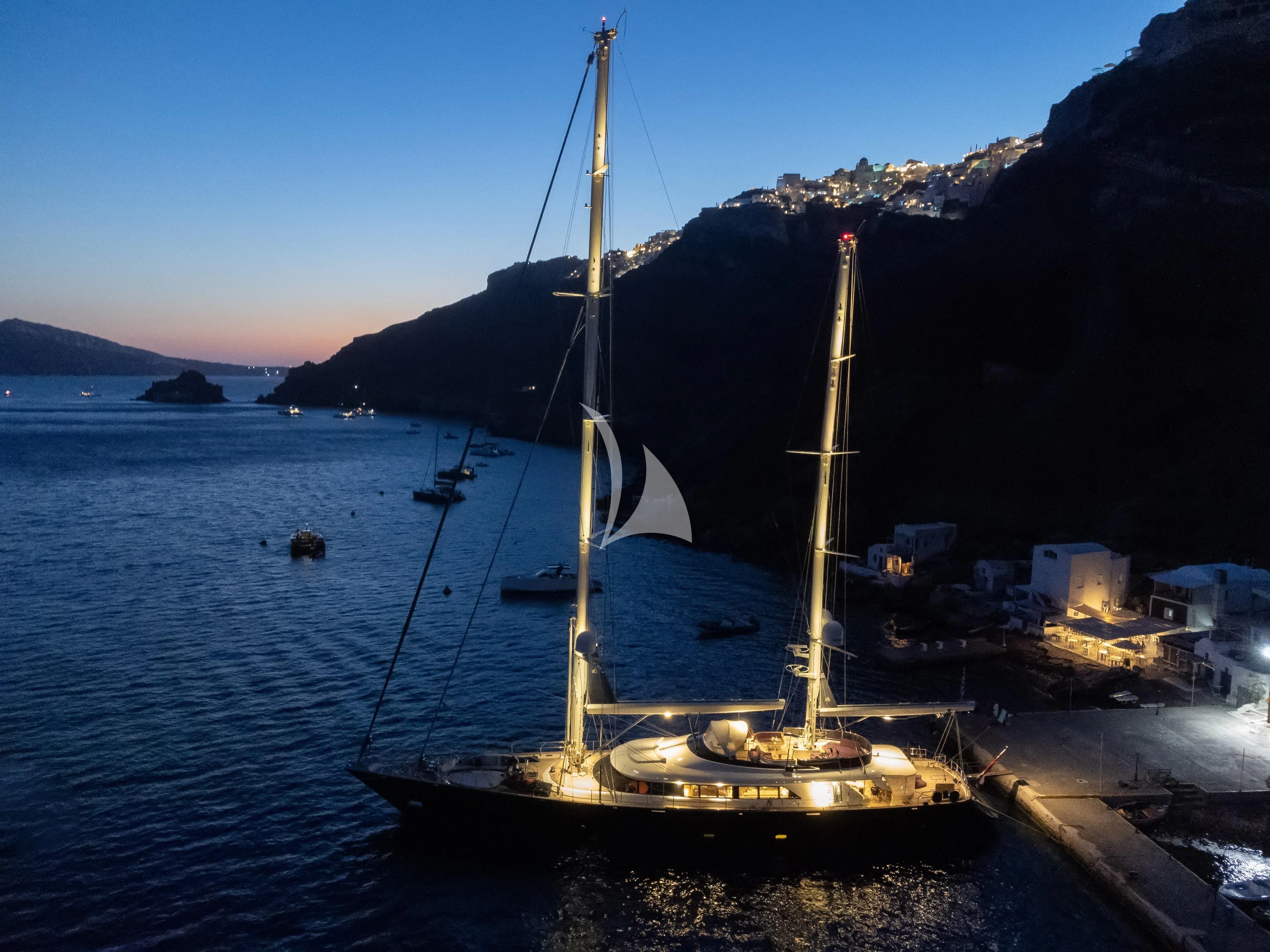 a sailboat in the water aboard VICTORIA A Yacht for Charter