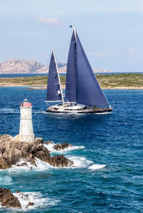 a sailboat in the water aboard VICTORIA A Yacht for Charter