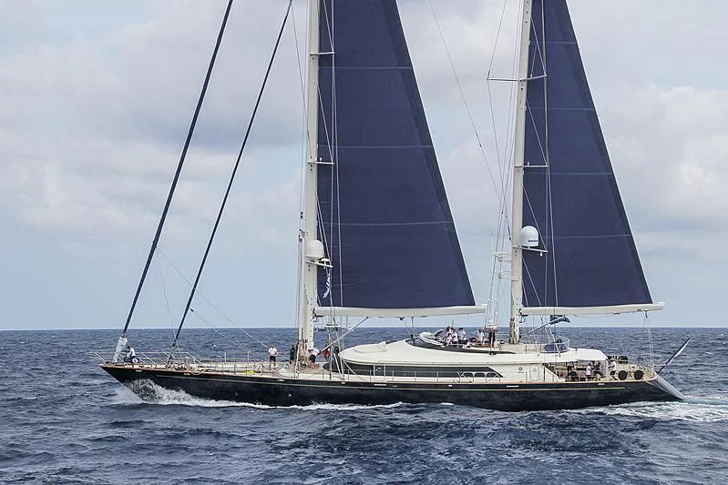 a sailboat on the water aboard VICTORIA A Yacht for Charter