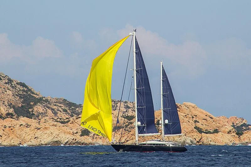 a sailboat on the water aboard VICTORIA A Yacht for Charter