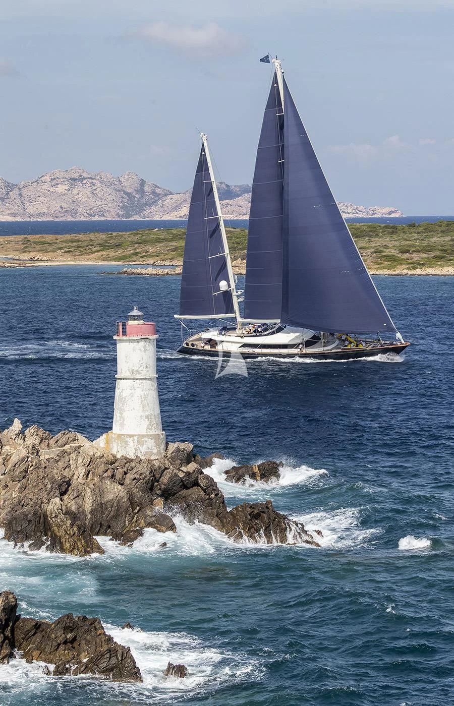 a sailboat on the water aboard VICTORIA A Yacht for Charter