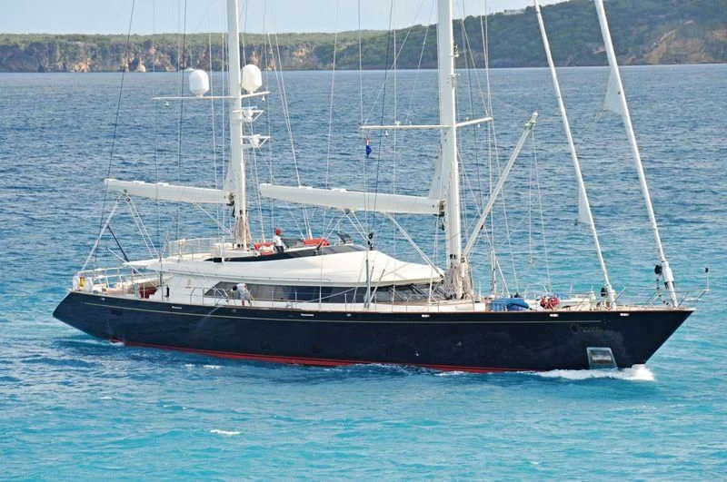 a boat on the water aboard VICTORIA A Yacht for Charter
