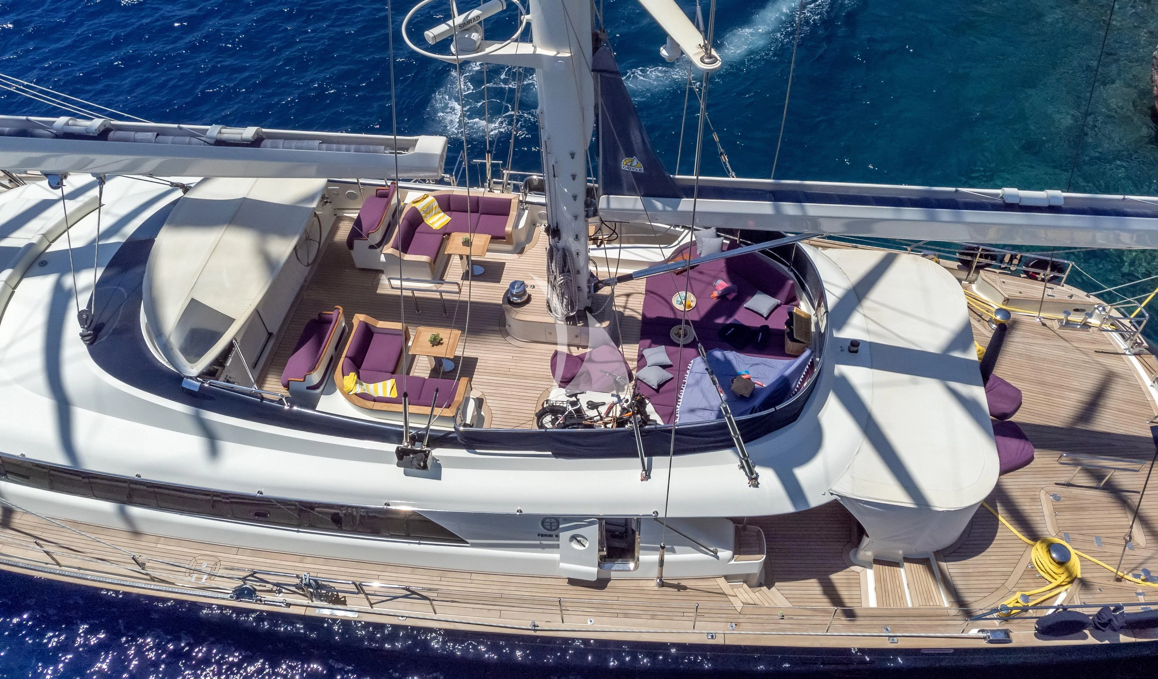 a ship in the water aboard VICTORIA A Yacht for Charter