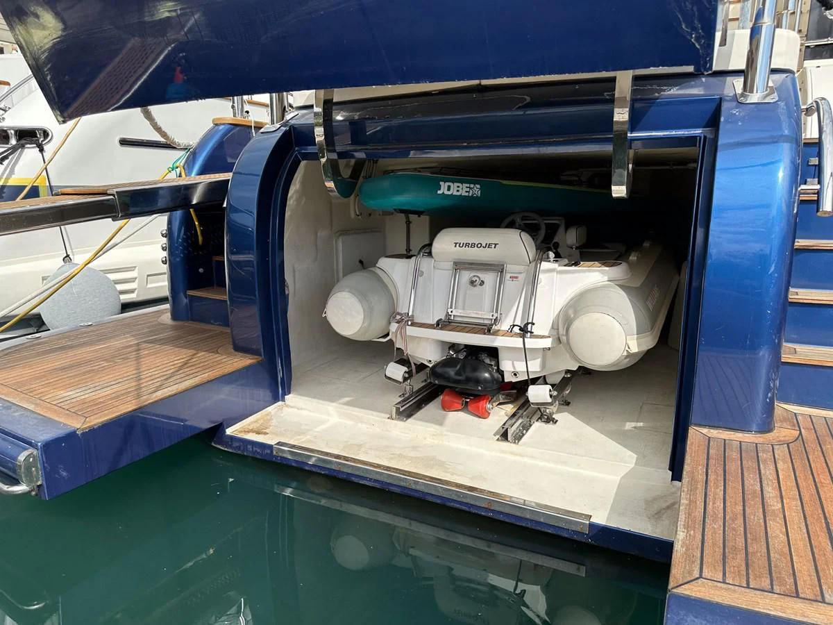 a machine on the floor aboard CHARISMA II Yacht for Sale