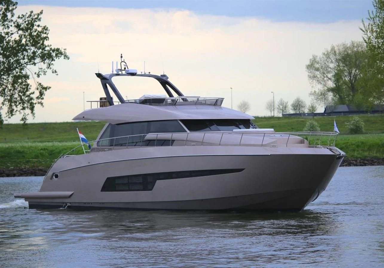a white yacht on water aboard ALILEA Yacht for Sale