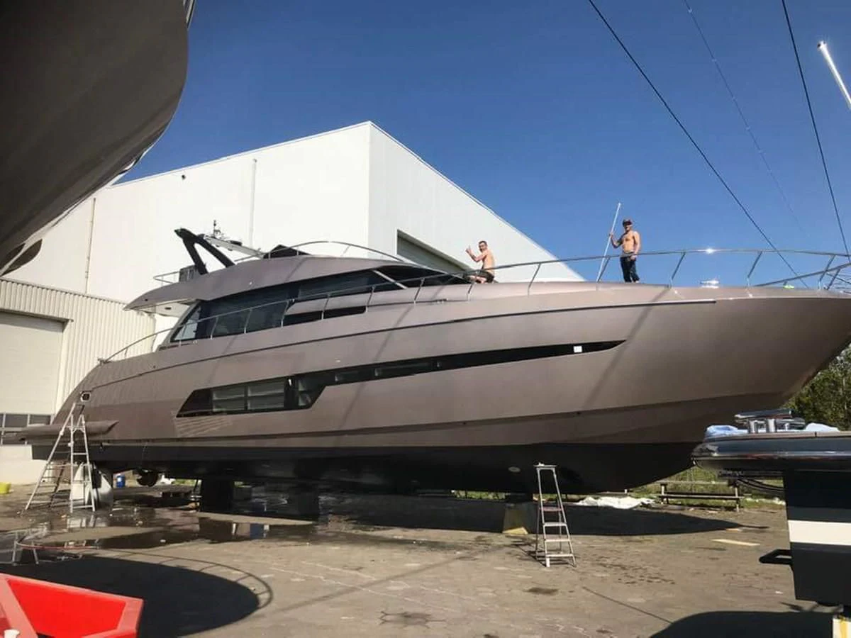a large white yacht aboard ALILEA Yacht for Sale