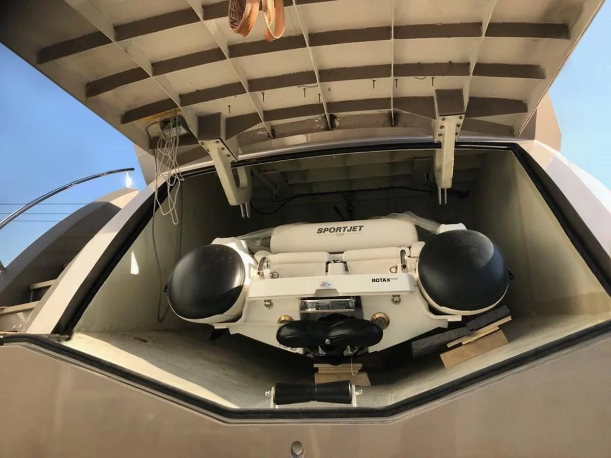 a close-up of a printer aboard ALILEA Yacht for Sale