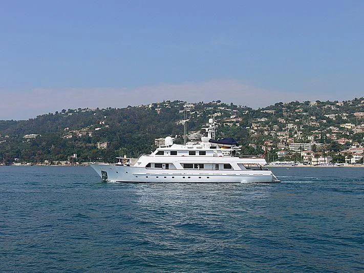 a boat on the water aboard COMMITMENT Yacht for Sale
