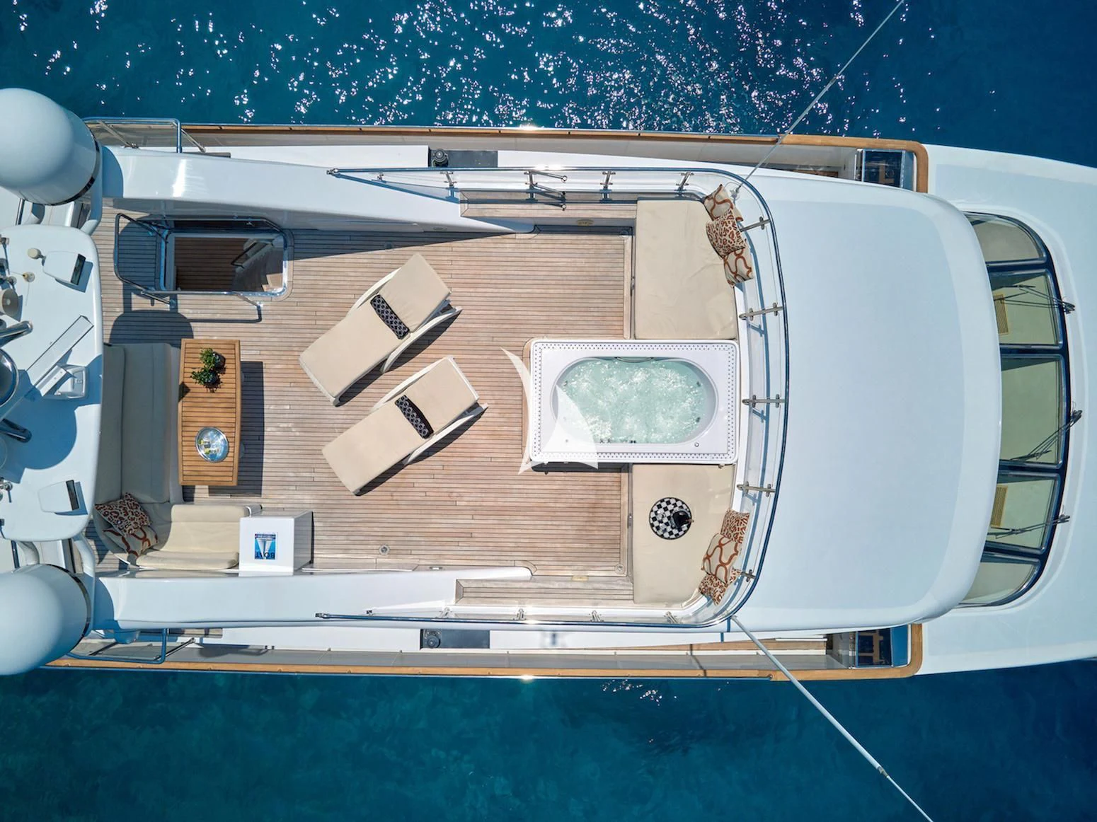 a boat on the water aboard IDYLLE Yacht for Sale