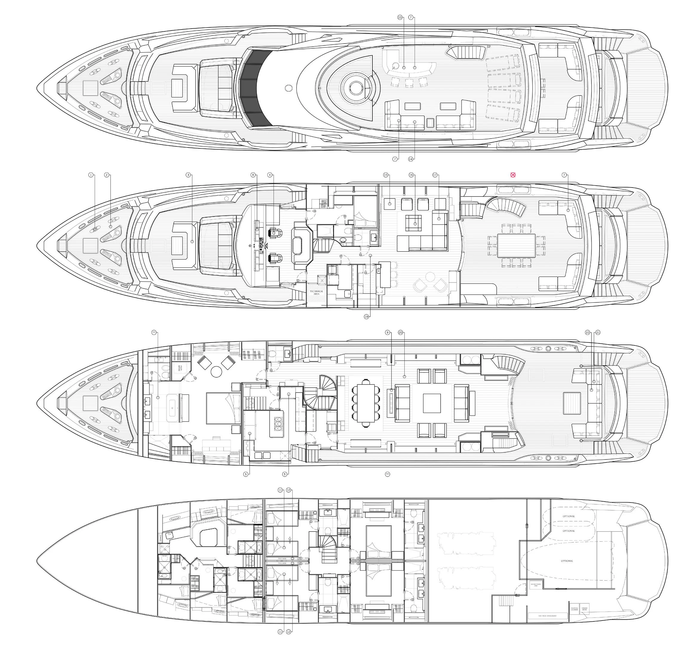 diagram aboard NOAH Yacht for Charter