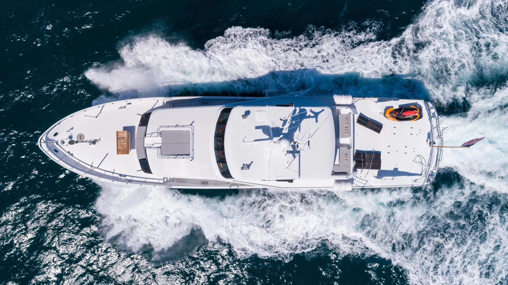 a space ship in space aboard ARIES Yacht for Sale