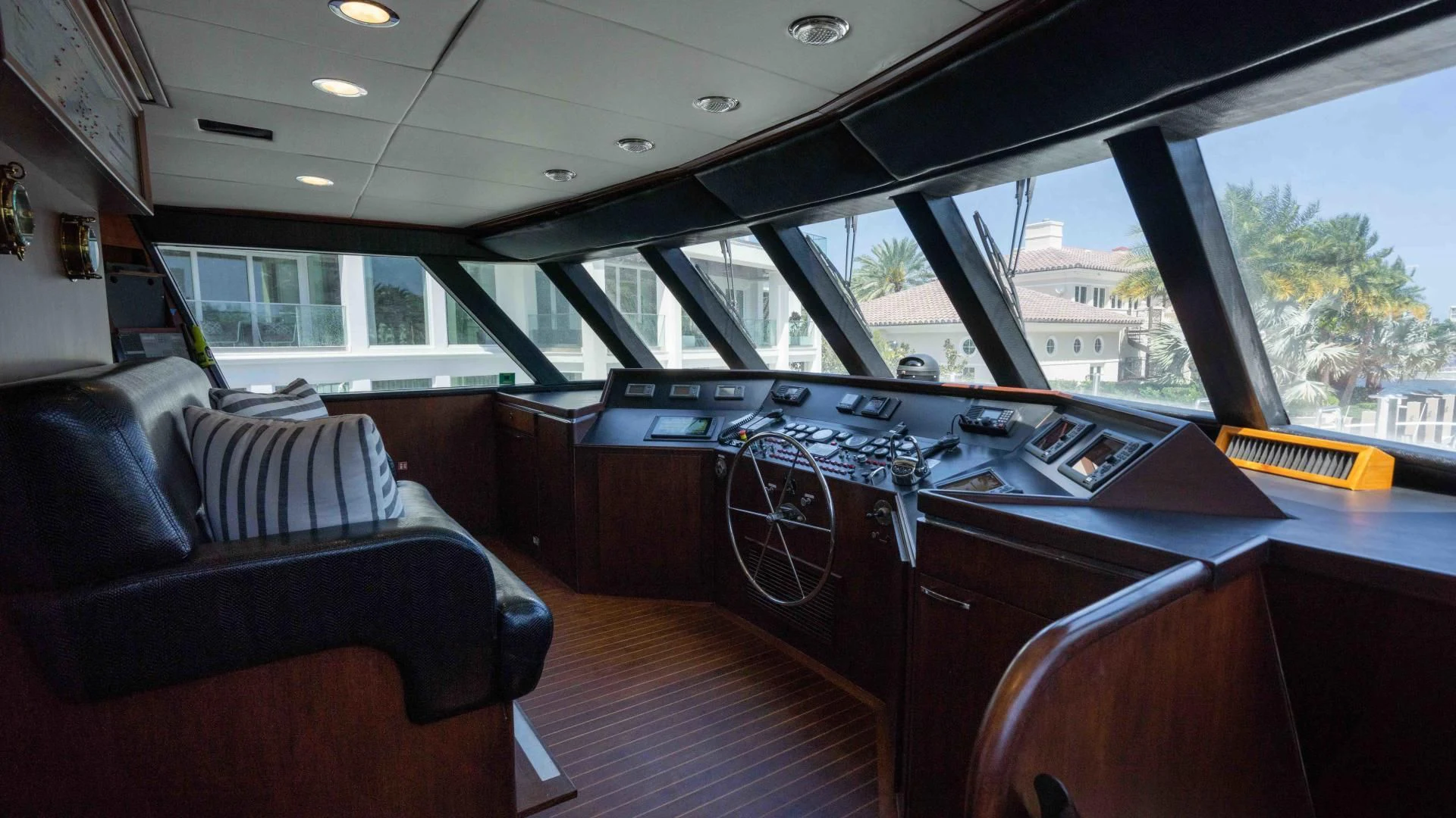 a model of a space ship aboard ARIES Yacht for Sale